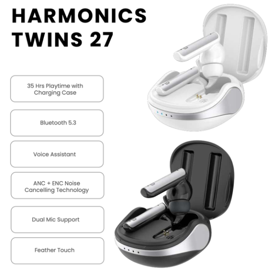Harmonics Twins 27 Portronics Earphones - CGP-3603