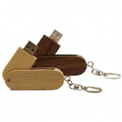 Wooden swivel keychain USB Drive(CGP- 1687)