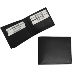 black leather Wallet (BRM-16)