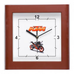 Square Wall Clock with Curved Frame Edges