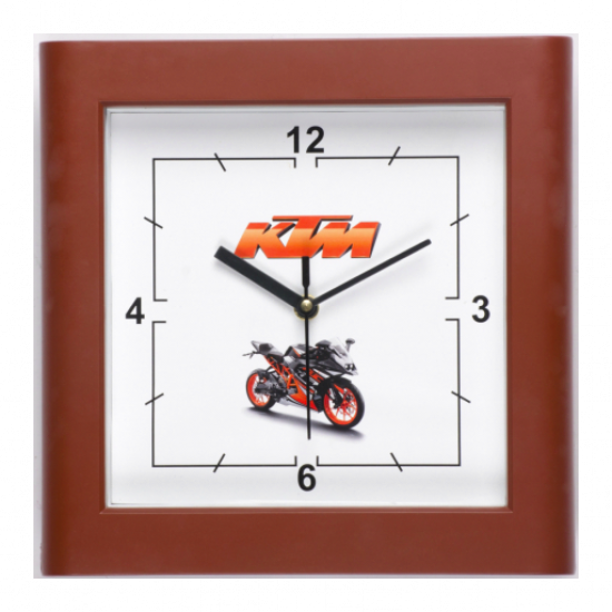 Square Wall Clock with Curved Frame Edges