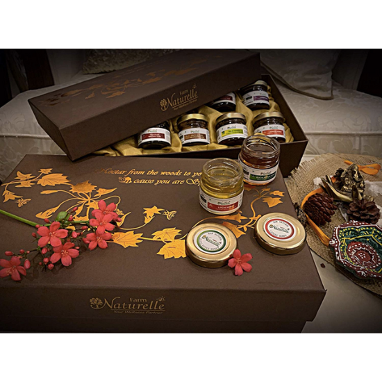 Corporate Diwali Gift Box with 10 Finest Varieties of Honey - CGP-3229