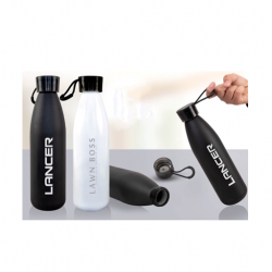 METAL WATER BOTTLE WITH CARRYING STRAP (700 ML APPROX)