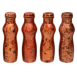 Copper curved Printed bottle - CGP-3252