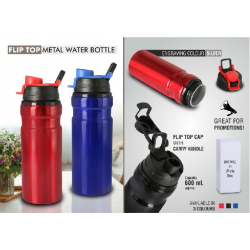 Flip Top Metal Water Bottle - CGP-3267