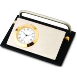 Gold plated brass clock 