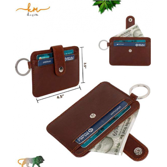 LEATHER CREDIT CUM VISITING CARD CUM MONEY POUCH (4.5”x3.5”) - CGP-3336 :   : Stationery