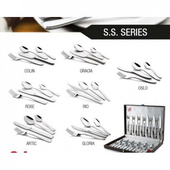 SS Series 24 pcs Cutlery Set