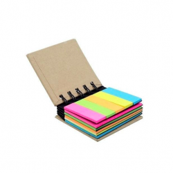 Multi-color Spiral Stick On Notes - 3 X 2 Inch & 2 X 0.6 inch