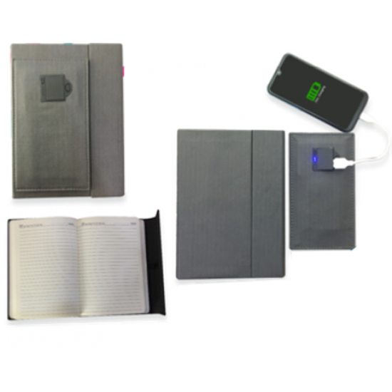 Detachable Diary with Power Bank