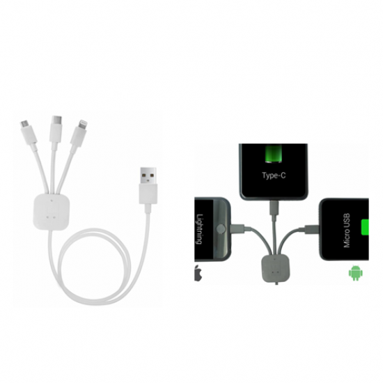 Konnect trio 3-in-1 charging cable