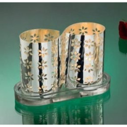 Silver Plated Tealights Holder Infinity