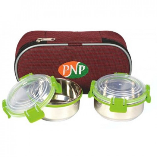 Fresh food SS Clip On Lunch Box Set of 2