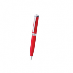Red Ball  Pen with Silver Clip and Ring