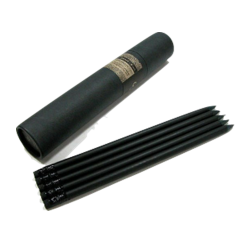 Eco-Friendly black Colouring  5 premium pencils in a sleek black box