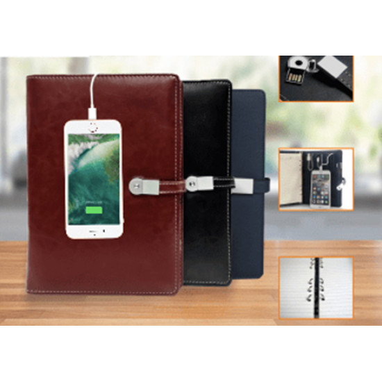 Power Bank Notebook with USB