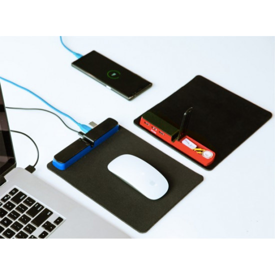 Mouse Pad with USB Hub and Stationery Holder