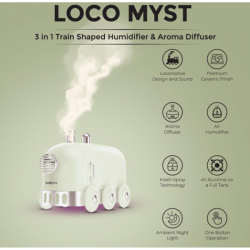 Loco Myst 3 in 1 Train Shaped Humidifier & Aroma Diffuser - CGP-3611