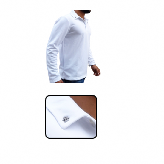 USI Full Sleeve Premium T Shirts (White)
