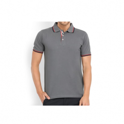 Swiss Military Mens Polo T-shirt -Regular fit - Grey
