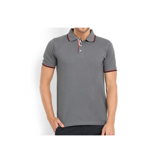 Swiss Military Mens Polo T-shirt -Regular fit - Grey