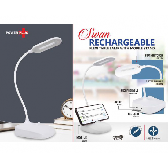 Rechargeable table lamp with phone stand - CGP-3347