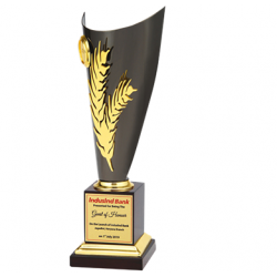 Wooden and Metal Trophy : Size: L 13.5” (CGT- 351)