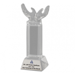 Wooden and Metal Trophy : Size: L 9.75” (CGT- 9274).