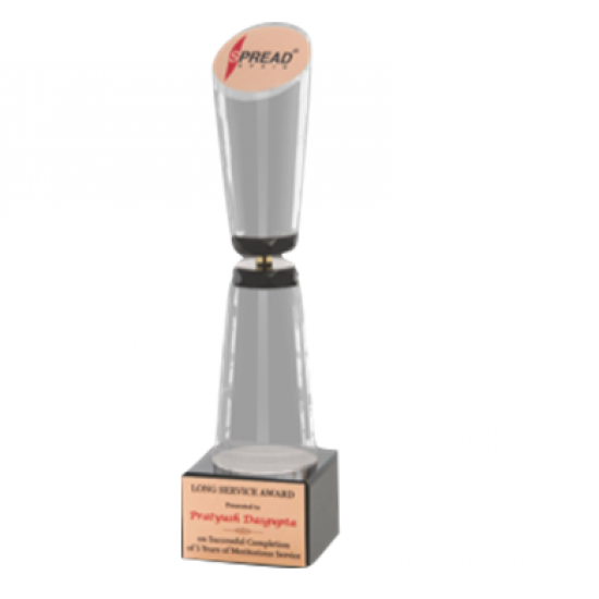 Wooden and Metal Trophy : , Size: L 11” (CGT- 9275)
