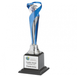 Wooden and Metal Trophy : Size: L 12” (CGT- 9322)