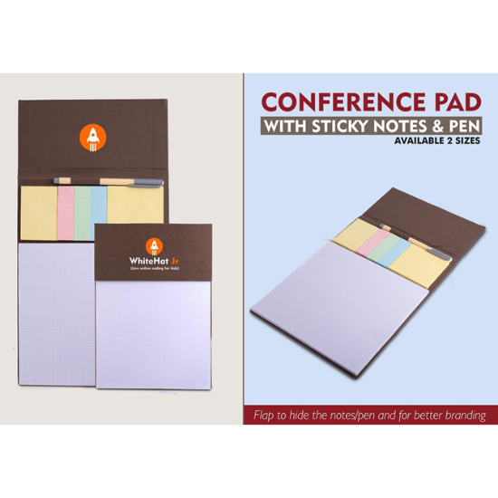 Conference Pad with Sticky Notes & Pen - CGP-3564